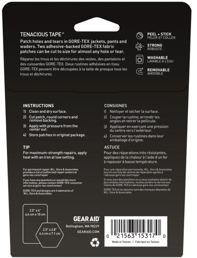 Gear Aid Tenacious Tape GORE-TEX Fabric Patches