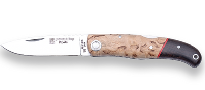 Joker Koala - NL125 Curly birch and blackwood folding knife