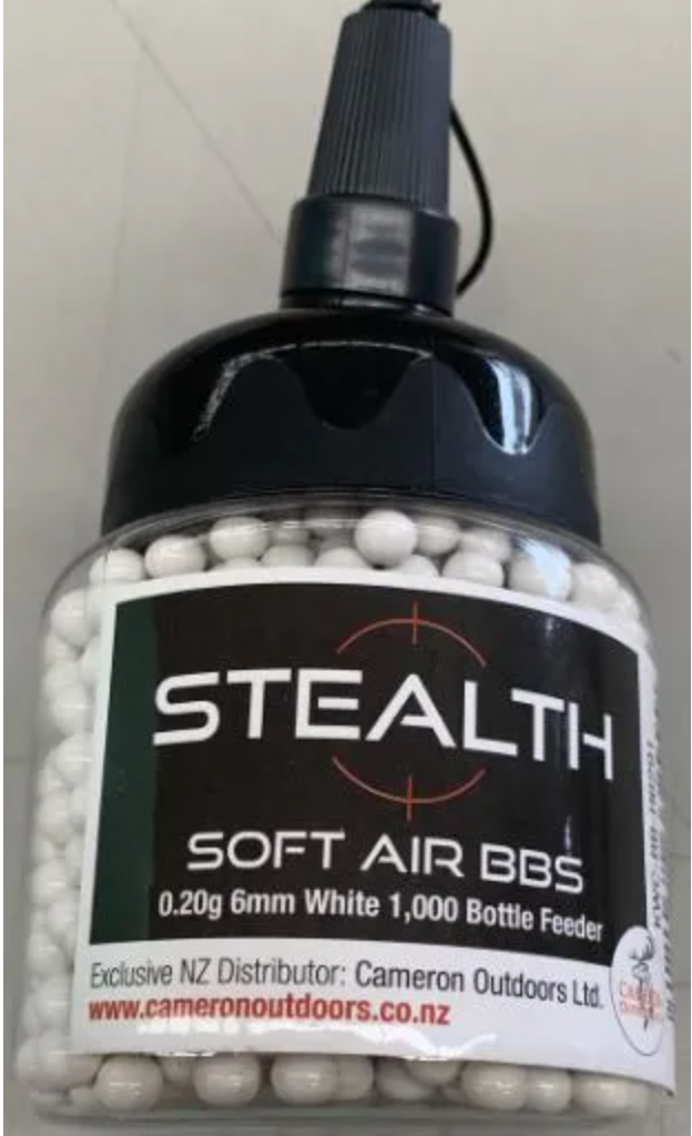 BB'S  0.2g X 1000 for Airsoft - LARGE BOTTLE