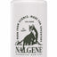 Nalgene water bottle with a green lid on a white background