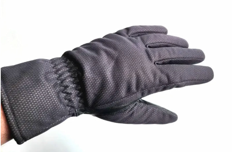 Gray glove on a white background