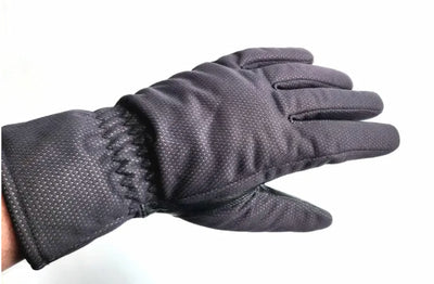 Gray glove on a white background