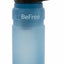 A 0.7L BeFree water bottle in a translucent light blue color, featuring a black and white flip-top lid, shown against a plain white background.