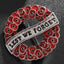 ANZAC LEST WE FORGET enamel poppy brooch/badge - Black, White, Silver or Gold