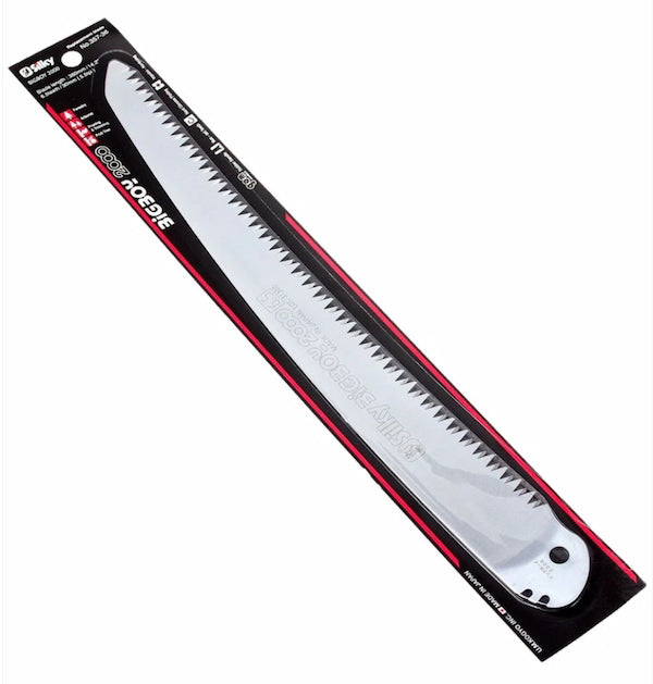 Saw blade in packaging on a white background
