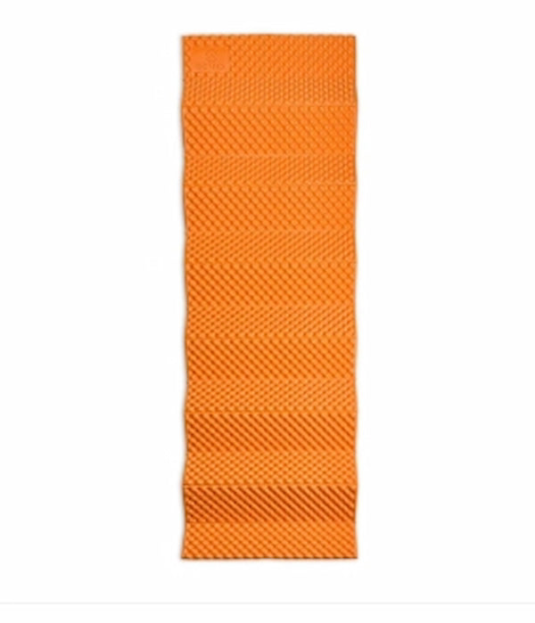 Orange textured mat on a white background