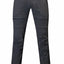 Dark gray pants with zippers on a white background