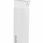 White insulated bottle with a carabiner on a white background