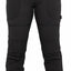 Black pants with zippers on a white background