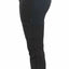 Black pants with zippers on a white background