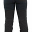 Black pants with zippers on a white background