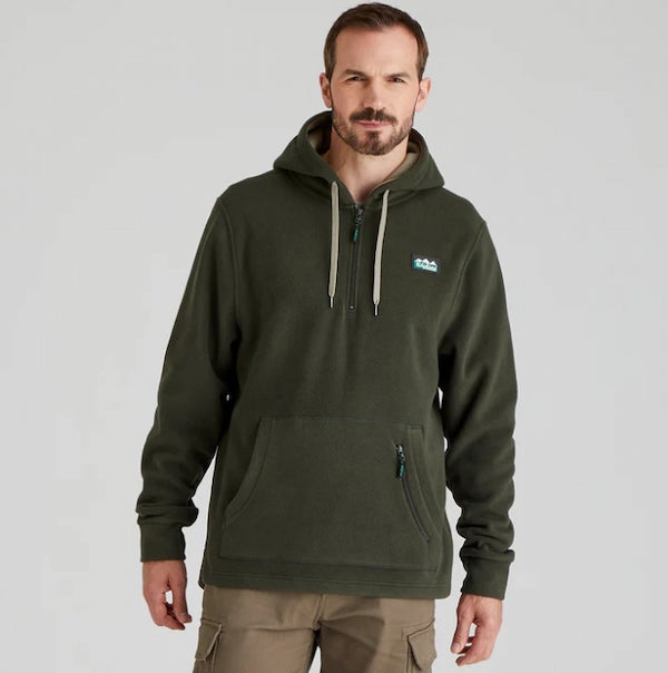 Ridgeline Men's Ballistic Fleece Hoodie Deep Forest
