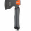 Axes with black blade and orange head on a white background