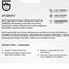 Front packaging panel for Gearaid Op Drops eye lens cleaner, showing product name, English and French text, and application instructions on a light gray background.
