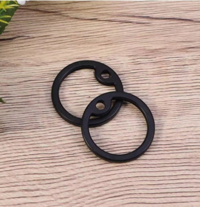 Dog Tag Rubber Silencers - Black or red, Pack of 2