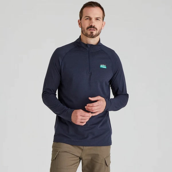 Ridgeline Men's Baseline Pull-on Zip Top