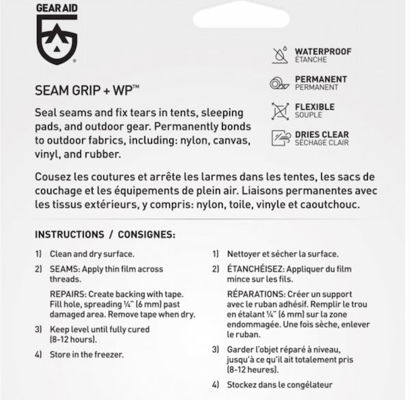 Gear Aid Seam Grip+WP Sealant + Adhesive 28g