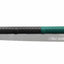 Pneumatic impact wrench with black and green handle on a white background