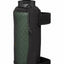 Black and green water bottle holder on a white background