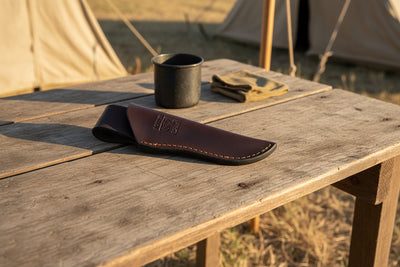 Joker Aguila 10.5cm olive/ rosewood Knife and leather Sheath