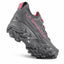 Gray hiking shoe with pink accents and 'La Sportiva' branding on a white background