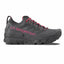 Gray hiking shoe with red accents and 'La Sportiva' branding on a white background