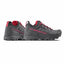 Gray hiking shoes with red accents and 'La Sportiva' branding on a white background
