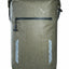 Green backpack with reflective stripes and Tatonka branding on a white background