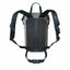 Backpack with black straps and a textured back panel on a white background