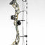 Camouflage hunting bow on a white background