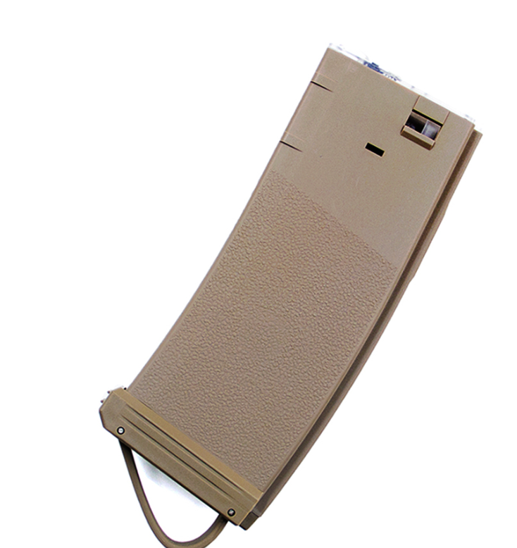 Tan-colored magazine on a white background