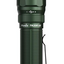 A Fenix TK20W UV flashlight in matte dark green, featuring a textured grip, a black side clip, and white printed text on the barrel, shown against a plain white background.