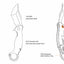 drawing and size,spcs of knife
