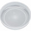 White plastic basin on a white background