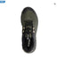 Hitec lightweight tramping boot, green with black trim, top view