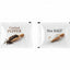 Two packets of cracked pepper and sea salt on a white background