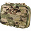 Camouflage pouch with a visible brand logo on a white background