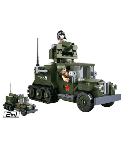 Sluban B0685 WWII Allied Half Track 2 in 1