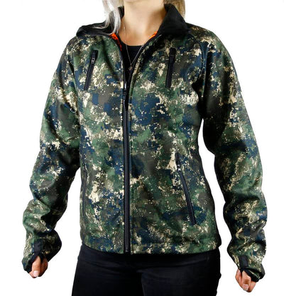 TECL-WOOD Women's Multi-Functional Reversible Jacket: Camo/Blaze Orange Save $40