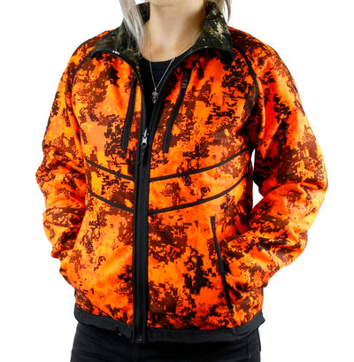 TECL-WOOD Women's Multi-Functional Reversible Jacket: Camo/Blaze Orange Save $40